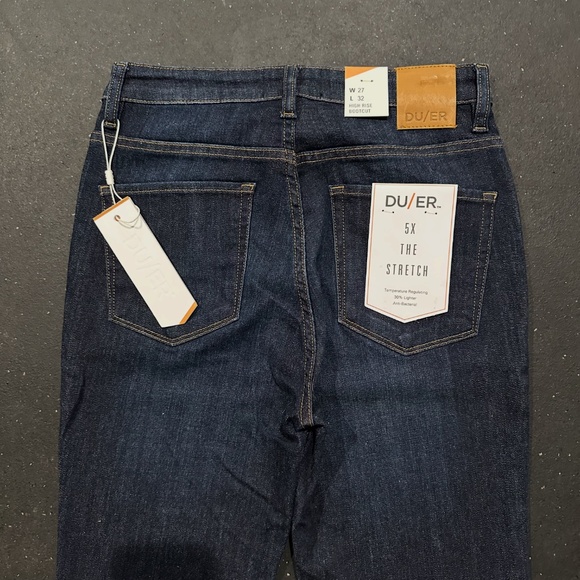 DUER NWT Women's Performance Denim Boot Cut in Dark Stone 27"x32" - Picture 12 of 12